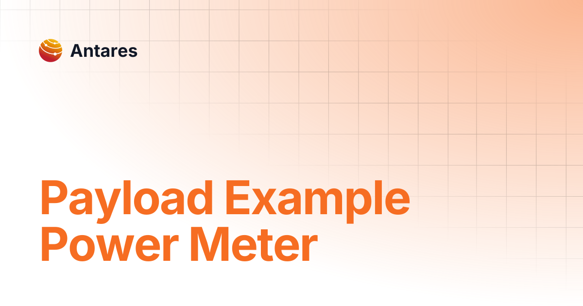 Payload Example Power Meter | Antares